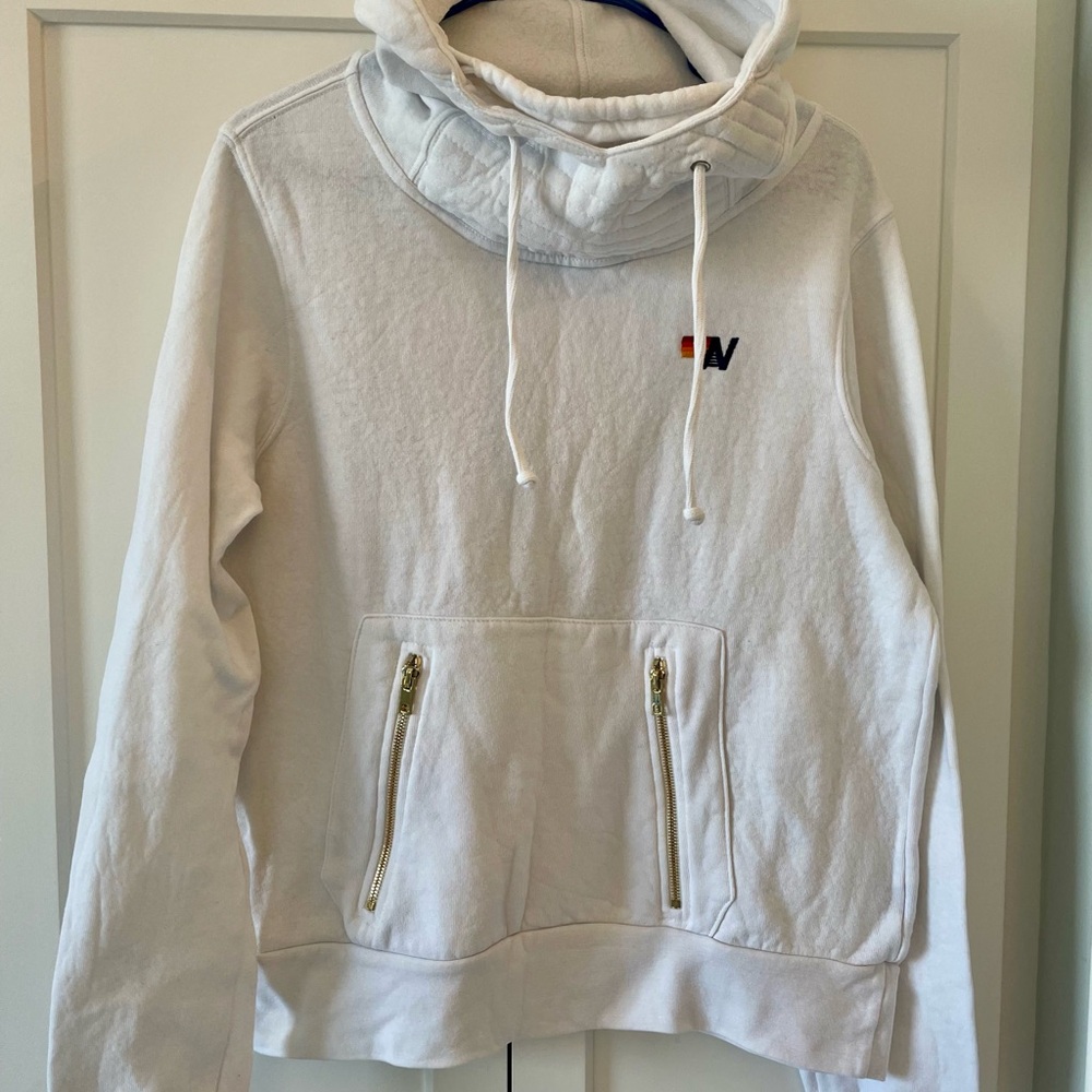 Aviator Nation White Ninja Hoodie - size M